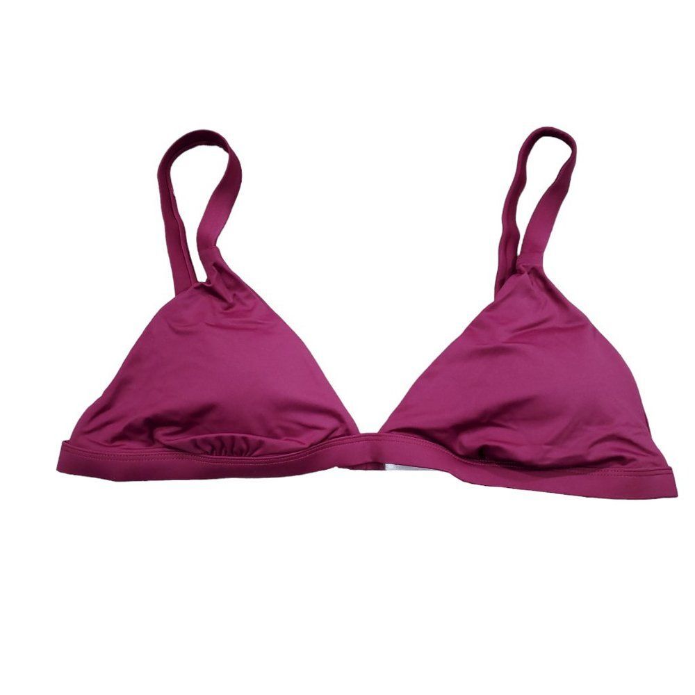 Andie Swim The Caicos Bikini Top Size XL Purple Plum Padded Lined